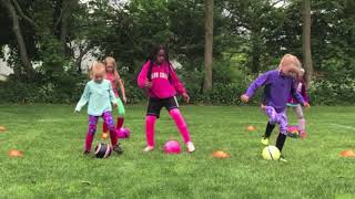 Youth Soccer U8 Footwork and Dribbling Drills