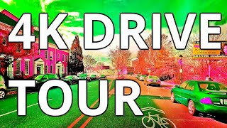 [4K DRIVE TOUR], DRIVING FROM HARDEN ST, GRAHAM NC TO BENNETT ST GREENSBORO 2021