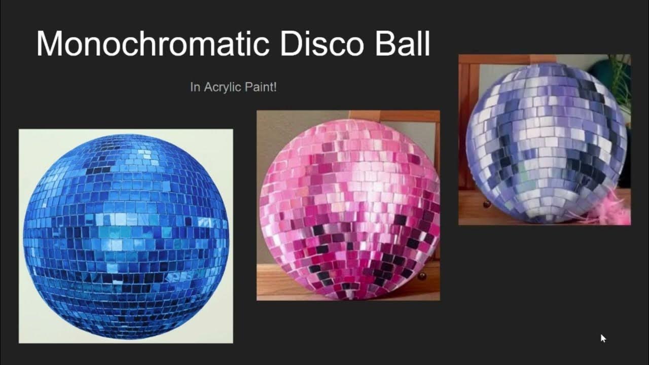 Painting a Monochromatic Disco ball! (Part 1/5) YouTube