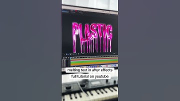 Create this melting liquid text in After Effects!