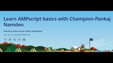 Learn AMPscript basics with Champion-Pankaj Namdeo