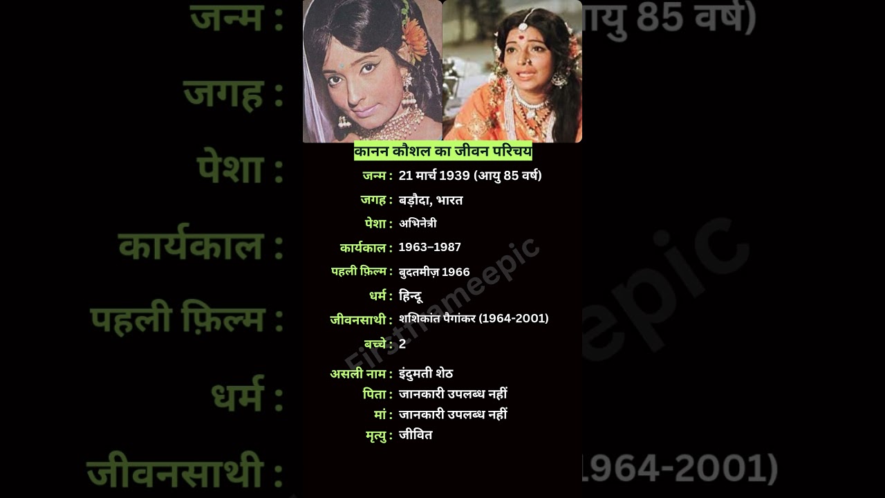 कानन कौशल का जीवन परिचय 