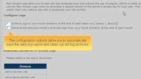 How to managing raw access logs
