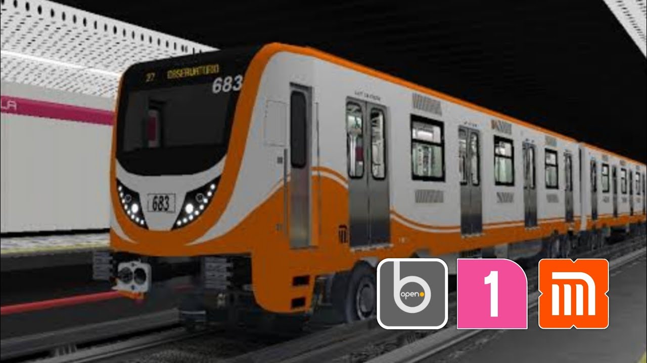 [Recorrido OpenBve] . | Recorrido Línea 1 Pantitlán - Balderas ...