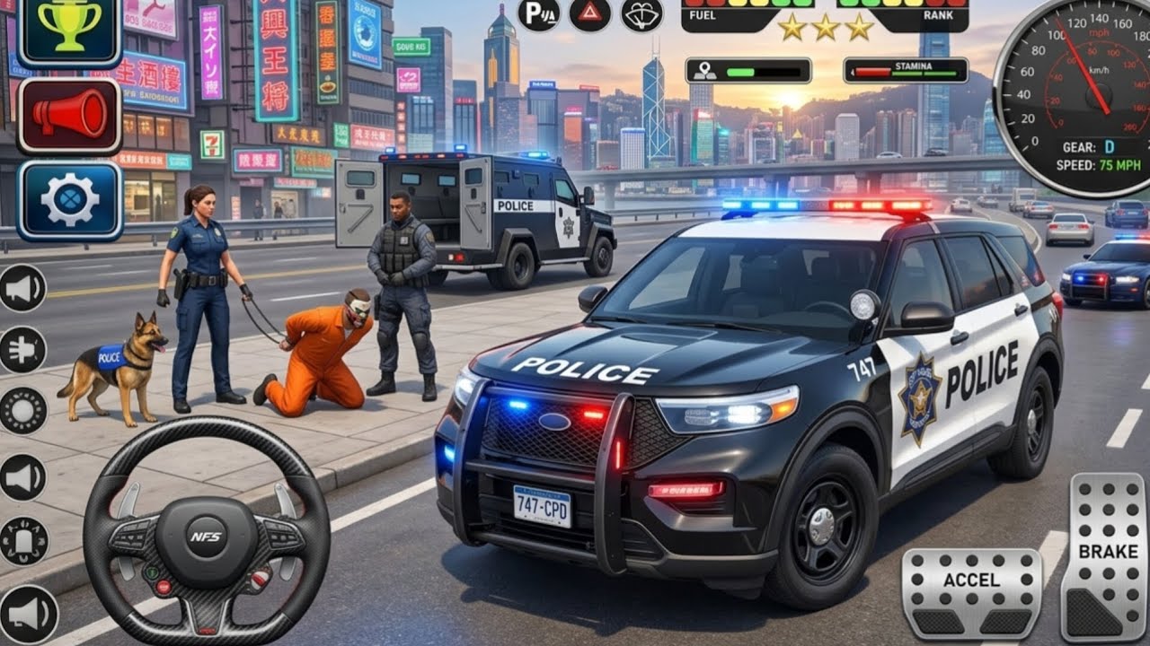 Police Car Chase Simulator 3D Android GamePlay - High Speed Chase - YouTube