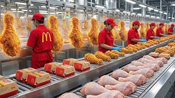 Inside the Billion Dollar Fried-Chicken Factory: From Chicken Farm to Fast-Food Meals (Full Process)