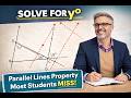 Parallel Lines Trick Most Students Miss (Find y Fast!)