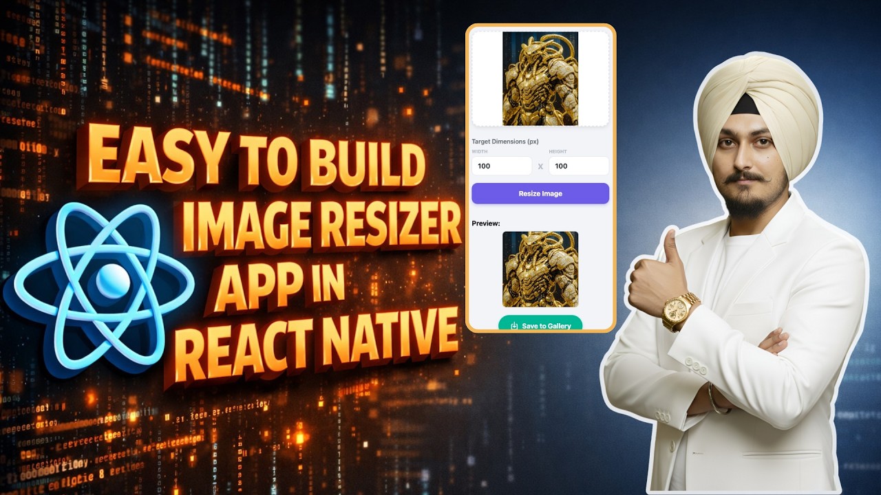 Easy to Build React Native App Tutorial | Image Resizer with Expo ...