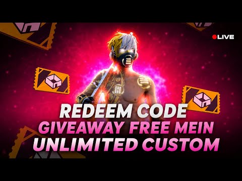 RRGAMER23 IS LIVE FREE FIRE GIVEAWAY CUSTOM ROOMS FF LIVE GIVEAWAY #FFLIVEGIVEAWAY