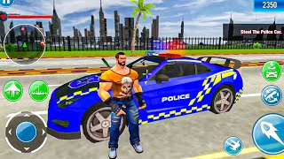 Police Crime City Vegas Gangster Stealing Police Car Android Gameplay screenshot 2