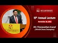 15th Annual Lecture at NIIT University by Mr. Viswanathan Anand, World Chess Champion