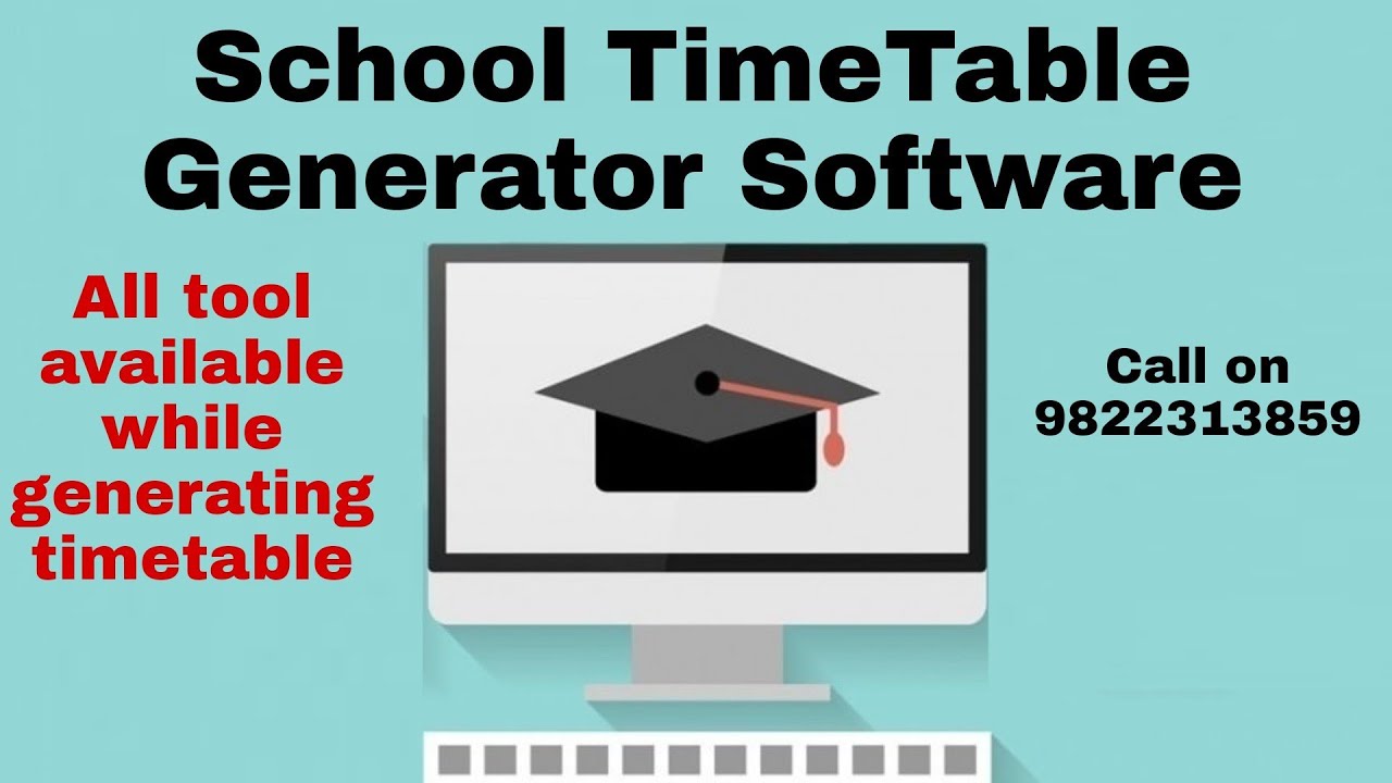 School timetable generator software - YouTube