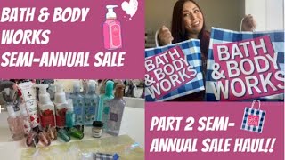 BATH AND BODY WORKS SEMI ANNUAL SALE| NEW ITEMS MARKED DOWN