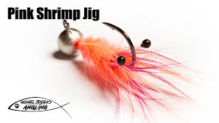 Pink Shrimp Jig - trout, salmon and steelhead hair jig tying tutorial 