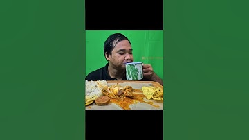 INDONESIAN FOOD MUKBANG , MAKAN AYAM BUMBU KUNING , PEYEK KACANG #mukbang #ayam #food  #short