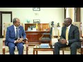 Madaxweyne Xasan Sheekh Maxamuud oo kulan la yeeshay dhiggiisa Dalka Kenya William Ruto.