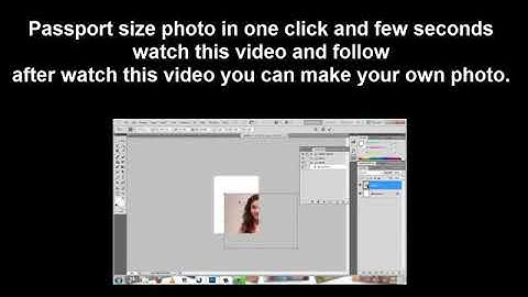 How to Create Passport size Photo as in Studio (One Click) #9125495028