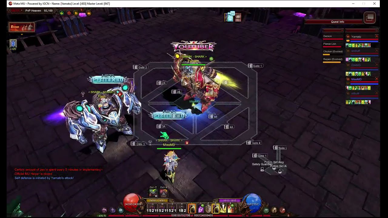 Meta MU Online - PvP Heaven  - Guild "SHARK"