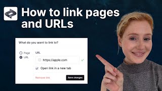 How to link pages & URLs in Create