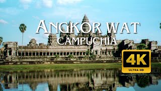 ANGKOR WAT, CAMPUCHIA 4K - Scenic Relaxation Film With Calming Music