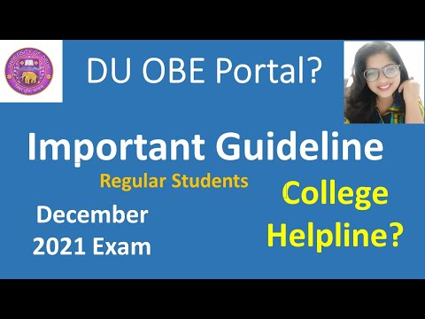 DU Exam Portal? | OBE Guidelines Registration। Ritu Ranolia। Assistant professor, DU। Academic world