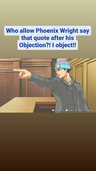 Who made this quote for Phoenix at the end?! | Apollo Justice Trilogy HD