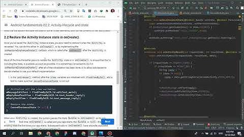 CODELABS DEEVELOPER GOOGLE Android fundamentals 02.2 Task 2 Activity Instance State
