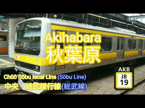 重音テトが、「花」(滝廉太郎)で中央・総武線各駅停車(中央・総武緩行線)の駅名を歌います。