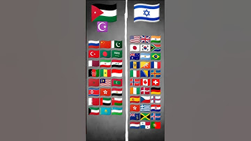 Israel🇮🇱 VS Philistine🇯🇴Supported Countries .Which country do you support? #palestine #israel#shorts