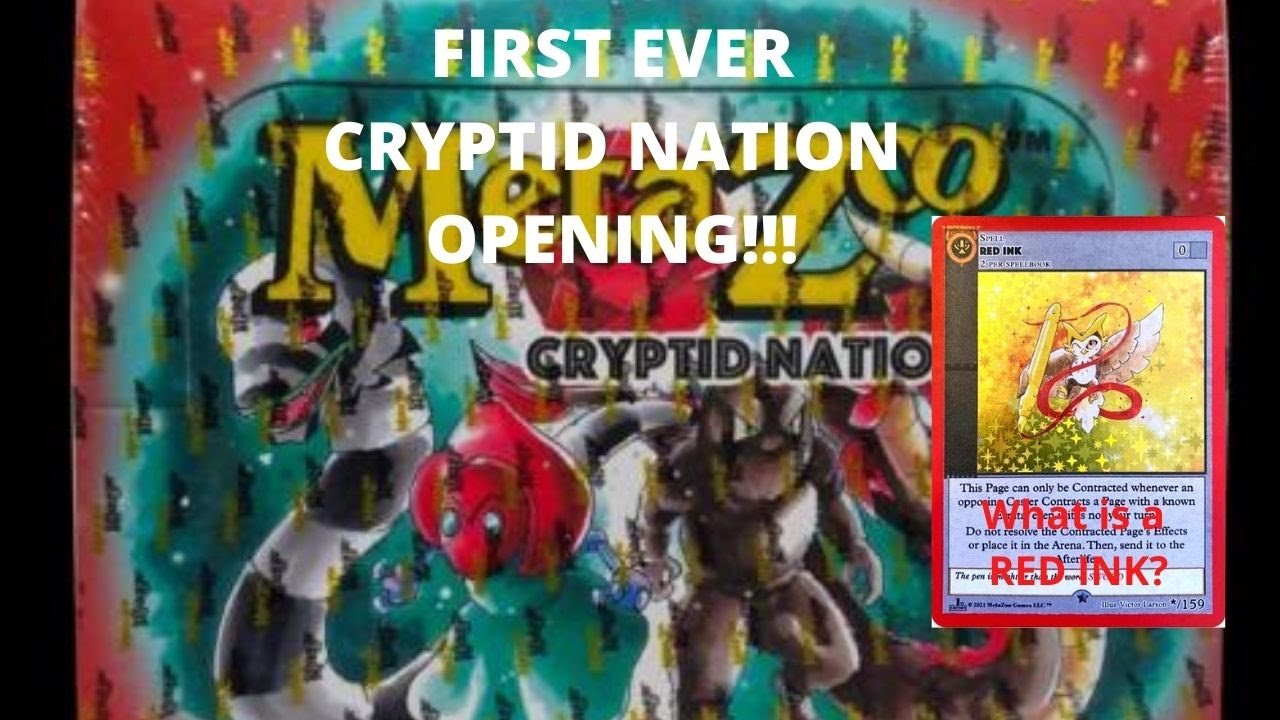 First ever Cryptid Nation Opening!! What is a Red Ink?? MetaZoo