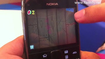 Fruit Ninja on Nokia E6 Symbian Anna