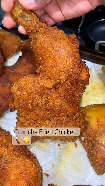 CRUNCHY FRIED CHICKEN RECIPE 😋 #friedchicken #recipe #foodie #shorts #cooking #youtubeshorts #chef