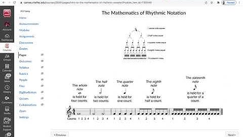Video Lecture Week 3  Intro To Mathematics of Rhythm Notation