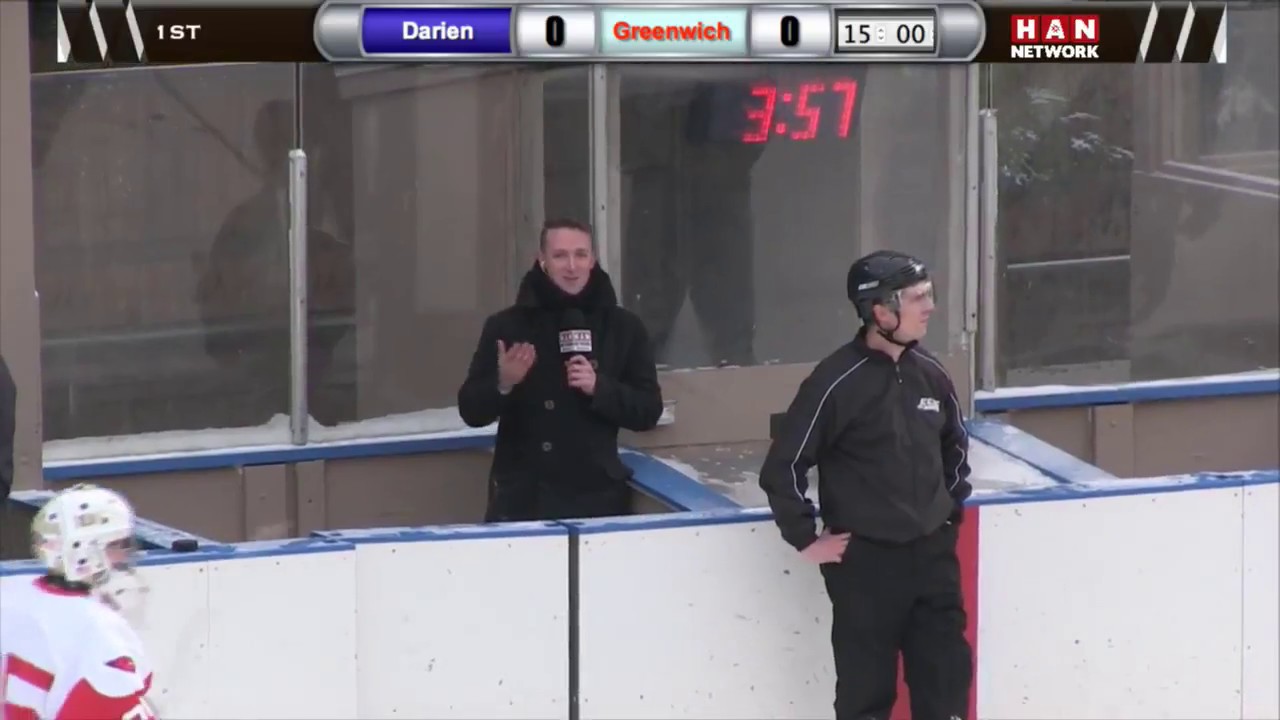 HAN Sports: Boys HS Hockey, Darien Blue Wave @ Greenwich Cardinals
