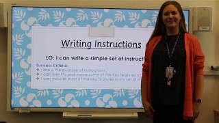 Year 2 Literacy - Instruction Writing
