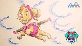 Щенячий патруль, рисуем Скай. Paw patrol draw the Sky. Щенячий патруль, рисуем Скай. Paw patrol draw the Sky.