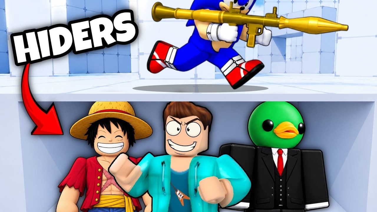 I SECRETLY CHEATED IN RIVALS HIDE AND SEEK CHALLENGE ROBLOX !!