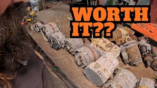 Recovering Copper From Starters & Alternators: Is The Cash Worth the Smash?? p1