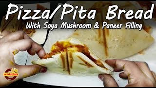 Pizza/Pocket Pita Breads With Soya Mushroom & Paneer Filling In Hindi || Cook With Archana ||