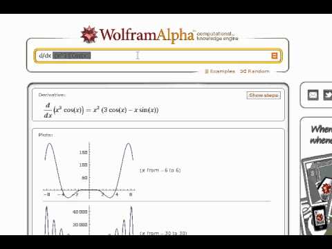 Wolfram Alpha [Derivadas normales y de orden superior] Español - YouTube