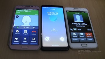 Over the Horizon Incoming call&Outgoing call at the Same Time Samsung Note White +Note Pink+A 8 Plus