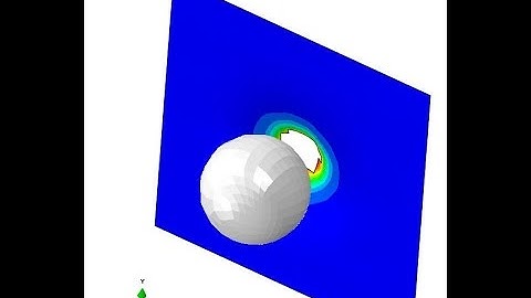 Abaqus Explicit: Pendulum Impact with Material Damage
