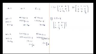 LU Decomposition Doolittle Method