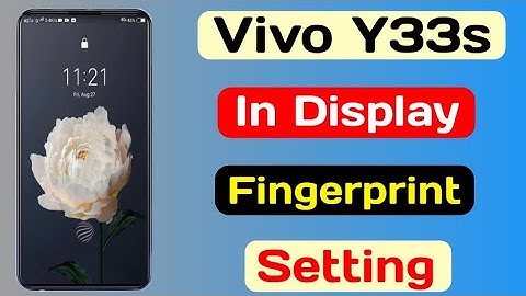 Vivo Y33s Display Fingerprint Setting || Vivo Y33s Display Fingerprint Lock Kaise Lagaye