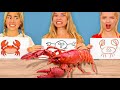 DRAW AND EAT CHALLENGE! Funny Food Challenges by QWE girls