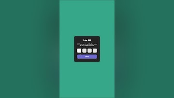 How To Make OTP Code Verification Form Using HTML CSS & JavaScript