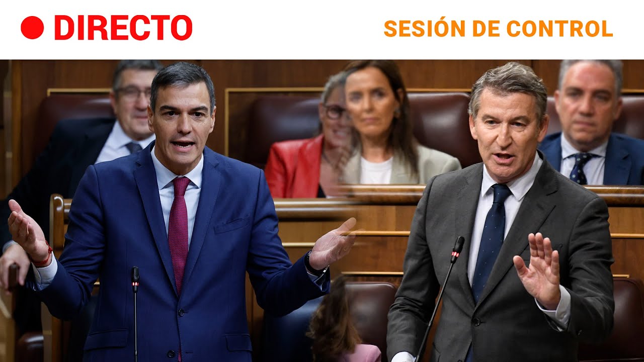 CONGRESO: SÁNCHEZ y FEIJÓO se ACUSAN MUTUAMENTE de CORRUPCIÓN en la SESIÓN de CONTROL | RTVE
