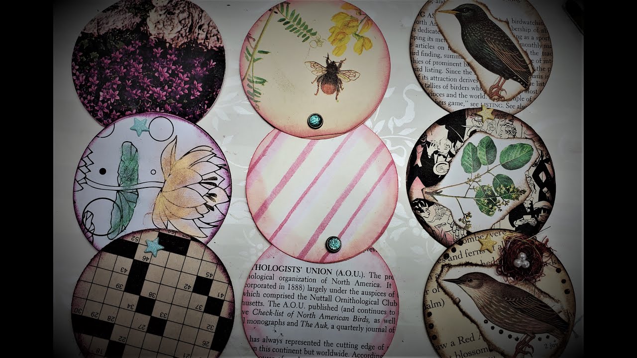 Junk Journal Using Up Book Pages Ep 67  Flying Saucers!!! The Paper Outpost !:)