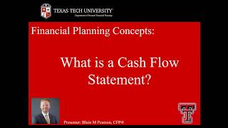 Financial Planning Concepts - What is a Cash-Flow Statement?