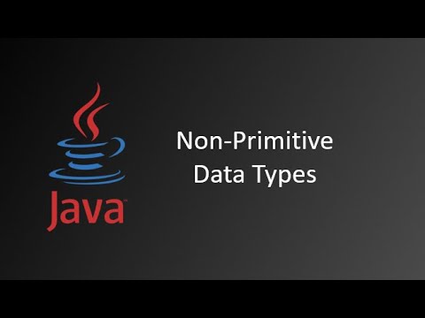 Non Primitive Data Types || Java Tutorials || Java Tutorials for ...
